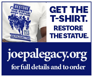 GET THE T-SHIRT. RESTORE THE STATUE.